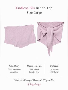 Endless Blu Bando top